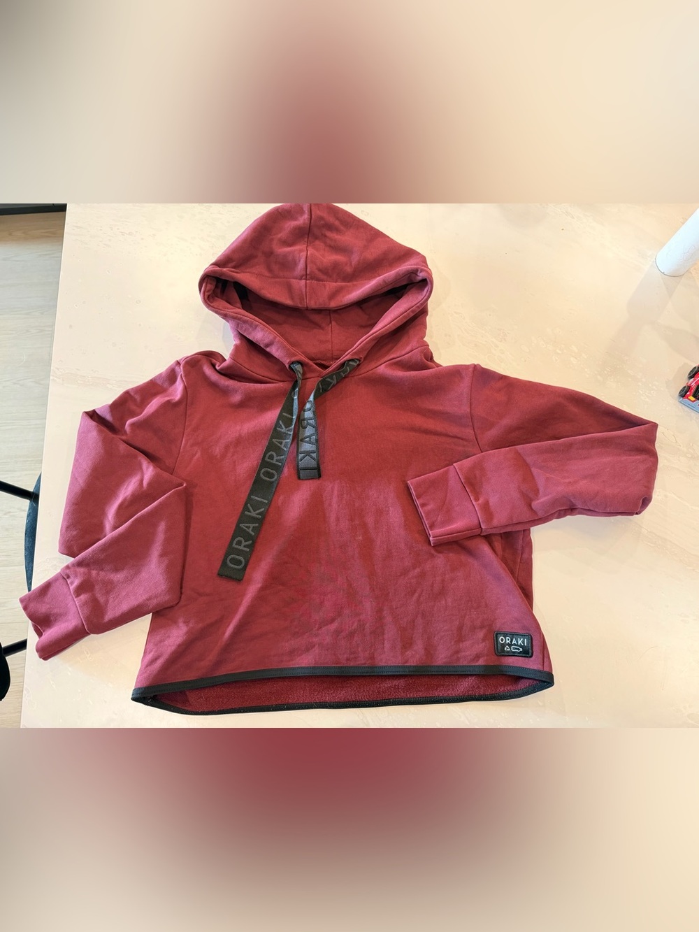 ORAKI Burgundy Hoodie LARGE